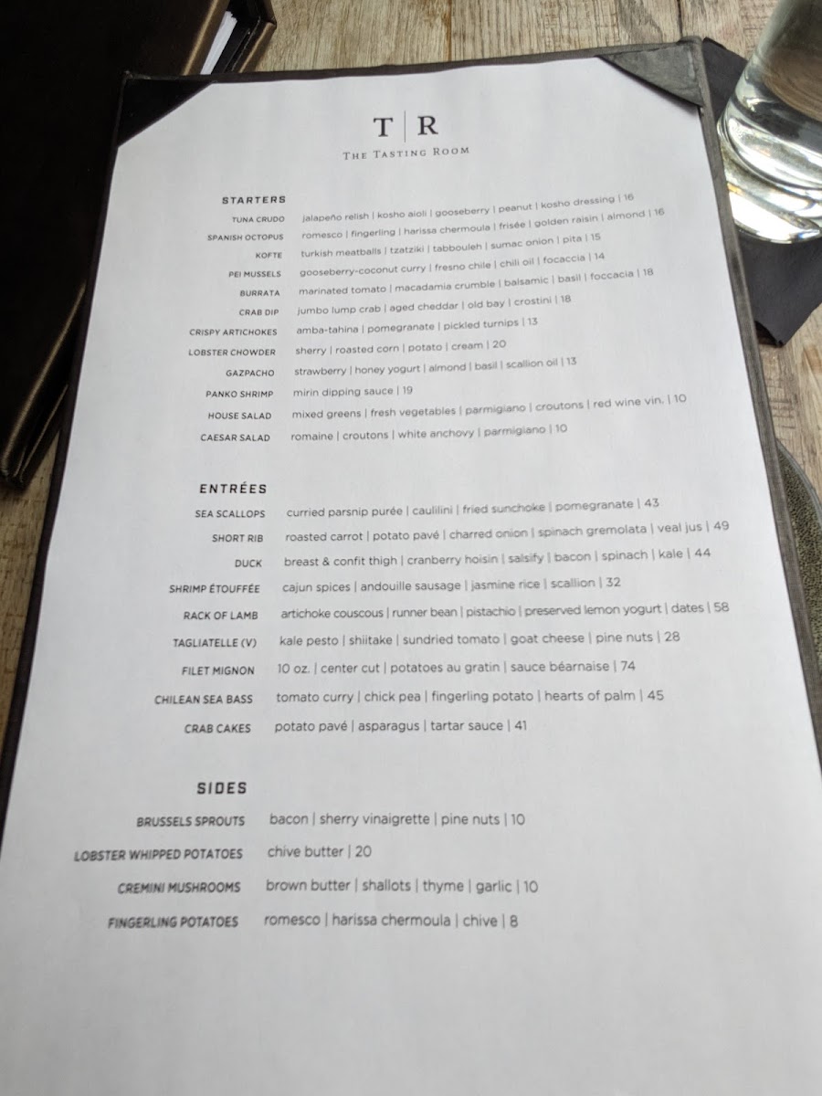 Menu The Tasting Room-5