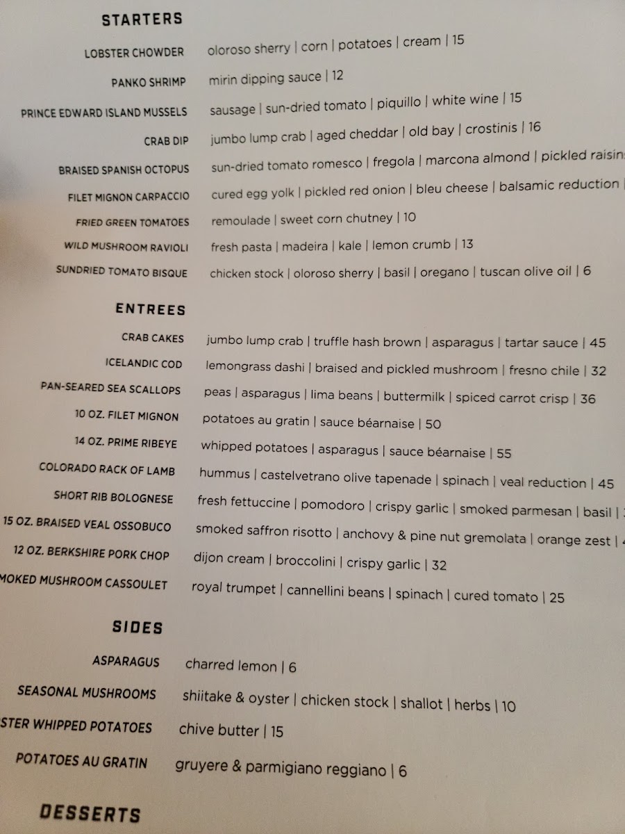 Menu The Tasting Room-9